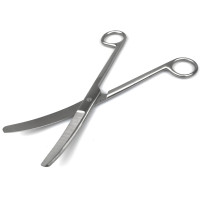 Ножиці хірургічні тупокінцеві вигнуті Standard (НС-4) 200 мм, Surgiwell (Пакистан)