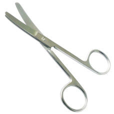 Ножиці хірургічні зігнуті тупокінцеві Standart (НС-3) 115 мм, Surgiwell (Пакистан)