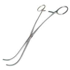 Затискач атравматичний анатомічний для лігатури вигнутий по De Bakey (ЗА-101) 240 мм, Surgiwell (Пакистан)