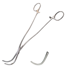 Дисектор із вигнутими ручками з кремальєрою №3 по Satinsky (Сатинському) (Д-34) 220 мм, Surgiwell (Пакистан)