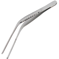 Пінцет хірургічний вушний горизонтально-вигнутий Troeltsch (П-24-3) 105х2 мм, Surgiwell (Пакистан)