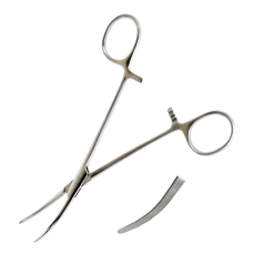 Затискач зубчастий зубчатий зігнутий № 1 Crile-Rankin (Більрот) (З-53), Surgiwell (Пакистан)