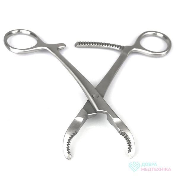 Кісткотримач із зігнутою робочою частиною та кремальєрою (К-174) 140 мм, Surgiwell (Пакистан)