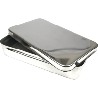 Контейнер для інструментів із кришкою без ручки (ЛК-260) 260x150x50 мм, Surgiwell (Пакистан)