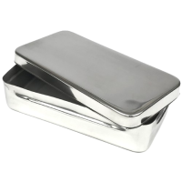 Контейнер медичний для інструментів із кришкою без ручки (ЛК-165) 165x85x35 мм, Surgiwell (Пакистан)