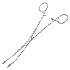 Корнцанг хірургічний вигнутий для дітей Maier (Щ-20-4) 228 мм, Surgiwell (Пакистан)