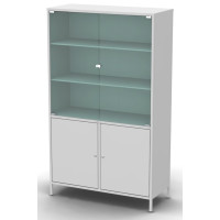 Шафа медична двостулкова з сейфом Омега ШМ-2с