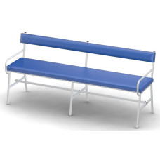  Банкетка медична чотиримісна зі спинкою та поручнями Омега МБС-4