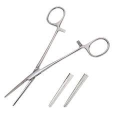 Затискач кровоспинний атравматичний прямий (З-11-1) 160 мм, Surgiwell (Пакистан)