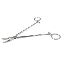 Голкотримач хірургічний для атравматичних голок зігнутий Heaney (І-20) 210 мм, Surgiwell (Пакистан)