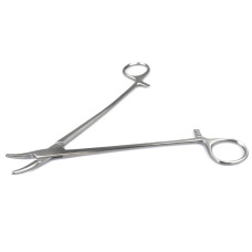 Голкотримач хірургічний вигнутий з жолобком по Mayo-Hegar (І-10-2з) 200 мм, Surgiwell (Пакистан)
