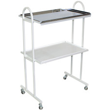 Столик медичний інструментальний з полицями з металу та нержавіючої сталі Viola СІ-6