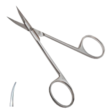 Ножиці хірургічні очні загострені вертикально-вигнуті по Stevens (Н-41) 113 мм, Surgiwell (Пакистан)