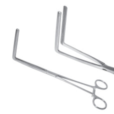 Затискач хірургічний атравматичний 24 см для анастамозу сигмоподібного Fehland Atrauma, Surgicon J-35-399 (Пакистан)