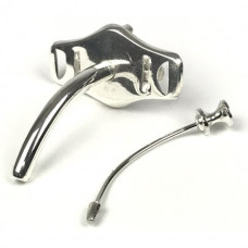 Трубка трахеотомічна мельхіорова Chevalier-Jackson (ТМ-5) 50х5 мм, Surgiwell (Пакистан)