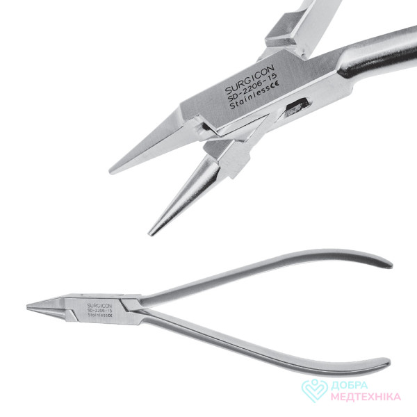 Щипці стоматологічні плоскі для зуботехнічних робіт 150 мм, Surgicon SD-2206-15 (Пакистан)