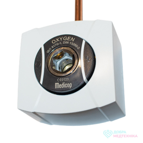 Розетка газова SMARTLET; DIN, кисень (настінна), Medicop 1035001 (Словенія)