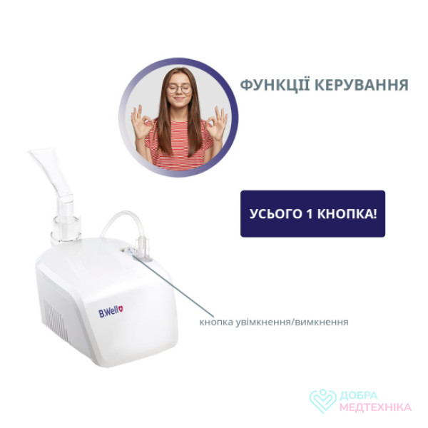 Компресорний інгалятор (небулайзер) B.Well PRO-110