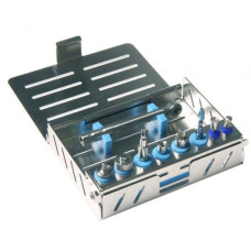 Касета для стерилізації стоматологічних імплантів для 8 інструментів та 1 динамометричного ключа 100х80х20 мм Nichrominox 500301 (Франція)