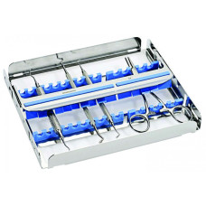 Касета медична для стерилізації 15 стоматологічних інструментів EASY CLIP 15 207х180х25 мм Nichrominox 182912 (Франція)