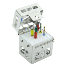 Ендодонтічна касета для стерилізації 16 стоматологічних інструментів 35х39х60 мм Nichrominox 182151 (Франція)