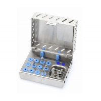 Комплект для імплантології №1 для зберігання та стерилізації стоматологічних інструментів 100х90х50 мм Nichrominox 500571 (Франція)