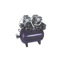 Стоматологічний компресор з горизонтальним ресивером для 2-х установок 55 л Anya ND-140 (Китай)