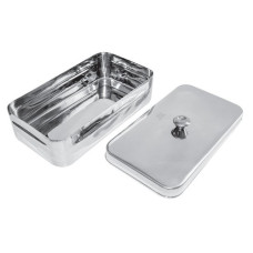 Контейнер медичний для інструменту з кришкою та ручкою 230х130х50 мм Surgicon JH-2050-30 (Пакистан)