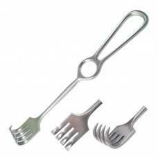 Гачок хірургічний гострокінцевий чотиризубий Kocher (КО-4) 220 мм, Surgiwell (Пакистан)