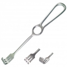 Гачок хірургічний тупокінцевий тризубий Kocher (КТ-3) 220 мм, Surgiwell (Пакистан)