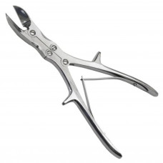 Щипці кісткові кусачки шарнірні з подвійною передачею з прямими губками вигнуті по площині по STILLE-LISTON, довжина 230 мм (Щ-98)