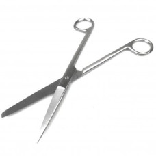 Ножиці хірургічні прямі з одним гострим кінцем Standard (НС-6-1) 200 мм, Surgiwell (Пакистан)