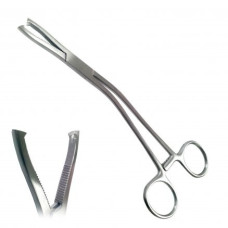  Щипці хірургічні для утримання хрящів вигнуті зубчасті з кремальєрою по Dingmann (Щ-УХ) 190 мм, Surgiwell (Пакистан)