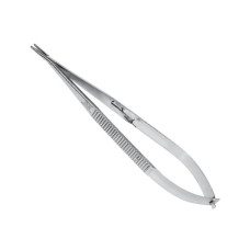 Голкотримач із замком медичний хірургічний по Castroviejo прямий 180 мм, Surgicon J-24-257 (Пакистан)