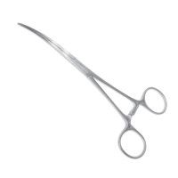 Затискач хірургічний судинний Bainbridge 18,5 см зігнутий, Surgicon J-17-153 (Пакистан)