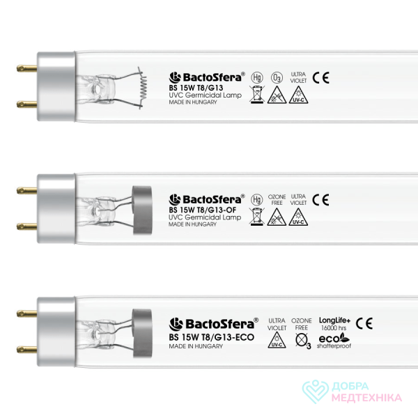 Лампа бактерицидна озонова BactoSfera BS 15W T8/G13