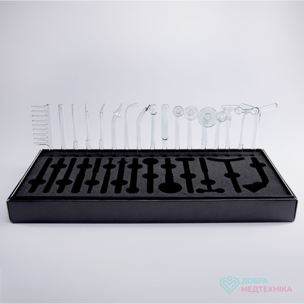 Набір електродів для дарсонвалів BactoSfera DARSONVAL (17 шт) з коробкою-п’єдесталом