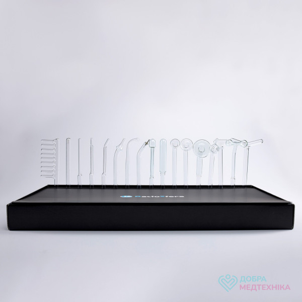 Набір електродів для дарсонвалів BactoSfera DARSONVAL (17 шт) з коробкою-п’єдесталом